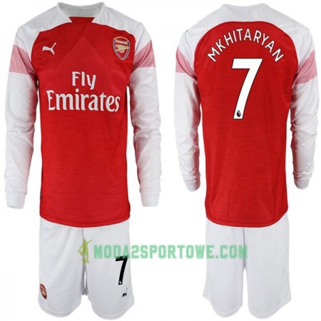 Koszulka Arsenal Henrikh Mkhitaryan 7 Dziecięcy Domowe Stroje Piłkarskie 2018-2019 Długi Rękaw